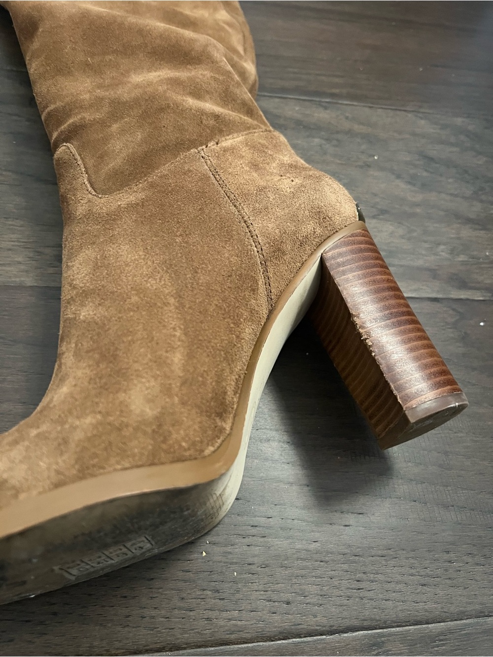 Michael Kors Regina Boots Tan Suede - Picture 4 of 7